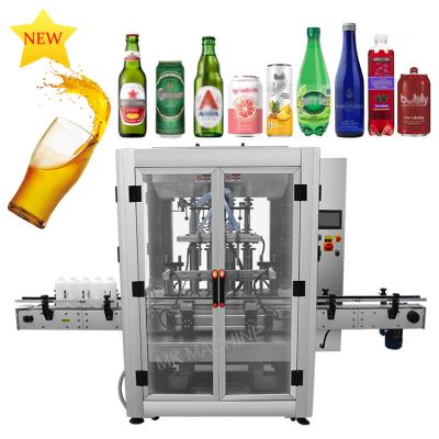 China Cheap Food Glass Bottle Beverage Soda Mango Hot Juice Beer Can Full Automatic Sparkle Filling Machine for sale