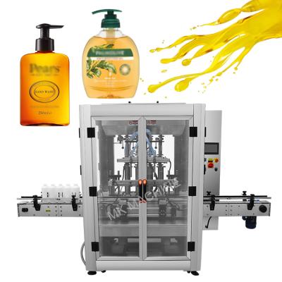 China Automatic 100ml 100ml Bottle Food Jar Body Lotion Liquid Gel Cosmetic Cream Filling Machine for sale