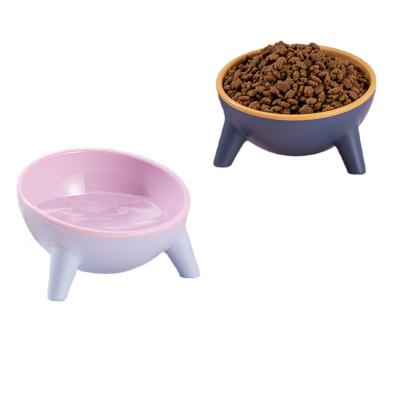 China Other Pet Product SuppliesNon-slip Double Cat Bowl Dog Bowl With Stand Up Animal Feeding Water Food Bowl Feeder for sale