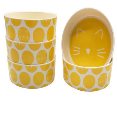 China Sustainable Fashion Style Food Grade Pet Food Bowl Non Slip Cat Dog Feeder Bowl Easy Clean for sale