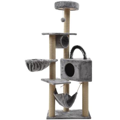 China Large Viable New Design Cat Tree Bed Cat Scratcher Tower for Pet for sale