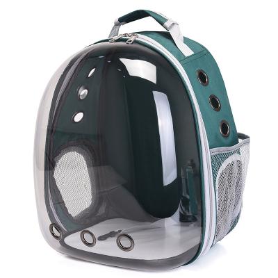 China Consumable High Quality Portable Cat Travel Bag Breathable Space Capsule Consumable Transparent Pet Astronaut Carrier for sale