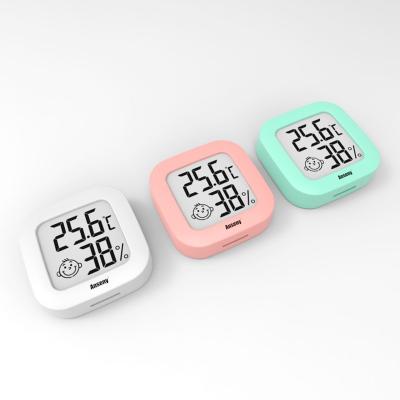 China Other Indoor Mini Digital LCD Household Thermometer Hygrometer Humidity Weather Meter for sale