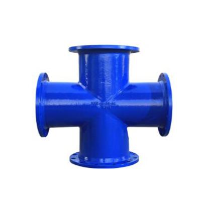 Κίνα Industry four way cast iron fit high quality malleable iron pipe cross tee iso2531 flange joint pipe fittings προς πώληση