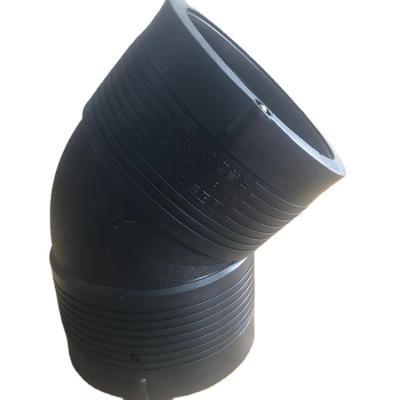 China High Quality Corrosion Resistant All Sizes Black HDPE Pipe Irrigation Dredge Elbow 45 90 Degree PVC Pipe For Irrigation Te koop