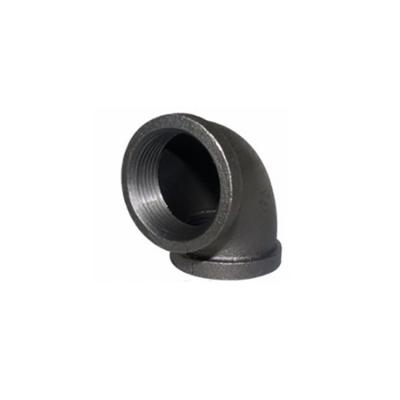 China Factory Wholesale High Quality Black Elbow Cast Malleable Threaded Pipe Fittings Te koop