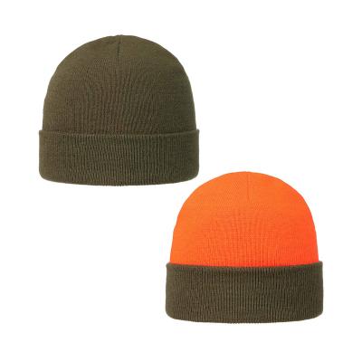 China JOINT Classic 100% Custom Acrylic Knitted Reversible Pattern Skull Hat Beanies for sale