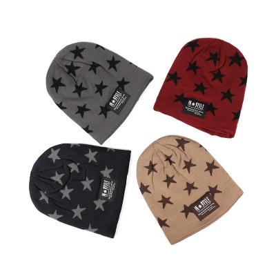 China OEM COMMON Factory Custom Winter Knit Hat, Star Beanie Hat, Cuffless Merino Blend Color Label Women Wool Beanies for sale