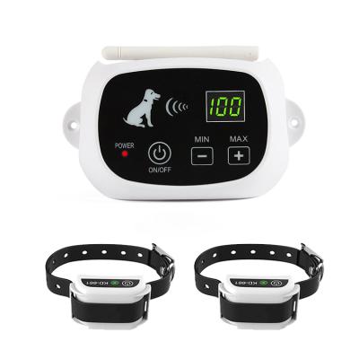 China Sustainable Electric Dog Fence Training Collars Wireless Fence For Dogs With 2 Collars Pet Train for sale