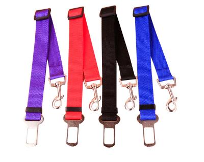 China Adjustable Dogs Amazon Hit Pet Accessories Dog Safety Leads Car Vehicle Seat Belt Pet Seat Belt for sale