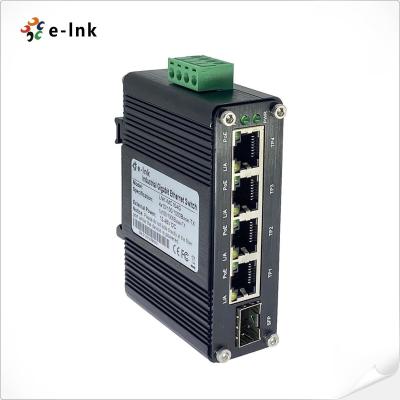 China 4 Port- 10/100/1000T PoE Mini Industrial Ethernet Switch 1 Port-Ethernet-Schalter 100/1000X SFP zu verkaufen