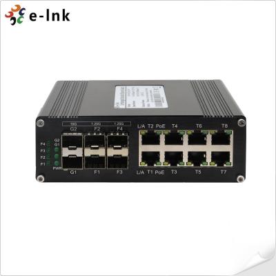 Chine Gigabit industriel Unmanaged 4 1G gauche SFP du port RJ45 du commutateur 8 d'Ethernet 2 10G gauches SFP à vendre