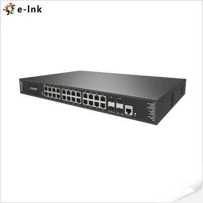 China La empresa 24-Port el 1000M Gigabit 802.3at PoE a 4-Port 10G SFP+ L3 manejó el interruptor en venta