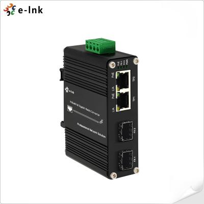 China Puerto Unmanaged PoE 802,3 del gigabit 2 del interruptor del Poe de Ethernet industrial de SFP en en venta