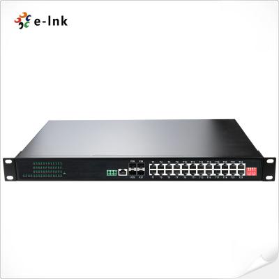 China 1u 19 pulgadas de montaje en el bastidor Ethernet Switch 24 puerto 10/100/1000t 4 puerto 1000x en venta