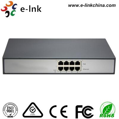 China 4-Port PoE Injector - 8x 10/100M RJ45 - ports 1x AC input port - 4x PoE Ports for sale