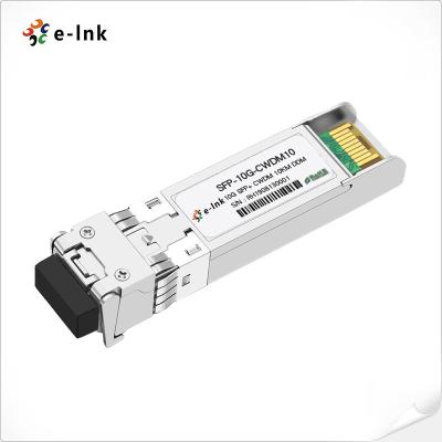 China 10G CWDM SFP módulo de transceptor óptico de modo único duplex LC 10KM à venda