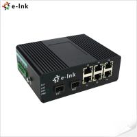 China PoE Ethernet Switch Unmanaged 6 Port 10/100BASE-T PoE To 2-port 100BASE-FX SFP for sale