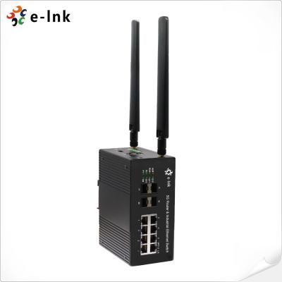 중국 8x10/100/1000Mbps RJ45 포트, 4 x 1.25G SFP 포트 및 1 x 5G 업링크 5G 라우터 및 산업 이더넷 스위치를 지원합니다. 판매용