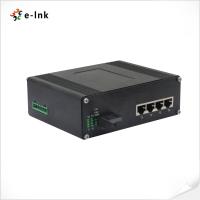 China Interruptor Ethernet industrial de 4 puertos 10/100TX 802.3at PoE + 1 puerto 100BASE-FX en venta