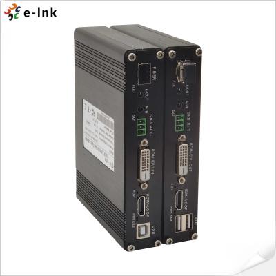 Chine 1Ch 1080P DVI + USB KVM + 1Ch RS232 + 1Ch Bidi Stereo Audio + 1Ch GPIO sur le prolongateur à fibre à vendre