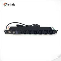 China 19 Inch 1U 6 Port Intelligent Metered PDU Support Remote communication and control for sale