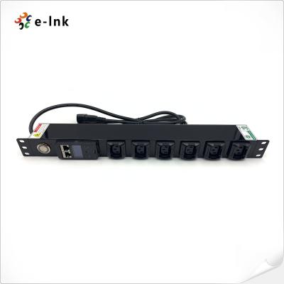 Chine 19 pouces 1U 6 ports Intelligent Metered PDU Support Communication et contrôle à distance à vendre