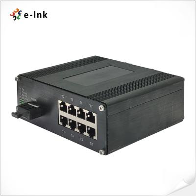 China 90Wt bt PoE Switch Industrial 8-Port 10/100/1000T 802.3at PoE + 1-Port 100/1000Base-X Ethernet Switch à venda