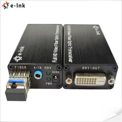 Chine Supplément optique de type mini de fibre du convertisseur DVI de fibre de DVI avec le stéréo externe à vendre