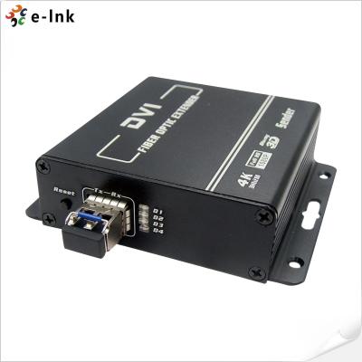 China Fiber Converter 4K DVI KVM Fiber Optic Video Extender DVI To Optical Converter for sale