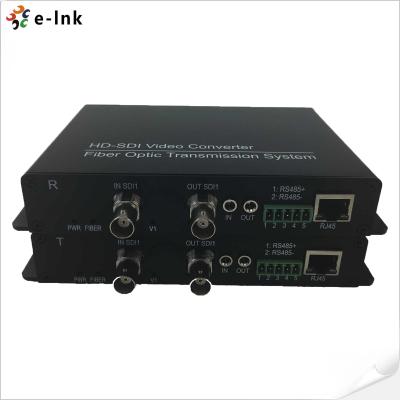 China SDI Fiber Converter 100M Ethernet SD/HD/3G-SDI With RS485 Data Video Converter for sale