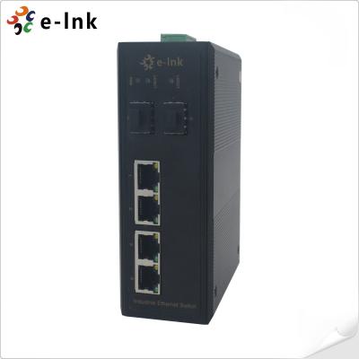 China Beheerde Industriële Ethernet-Schakelaar 4x10/100/1000Base-TX + 2x100/1000Base-FX SFP Te koop