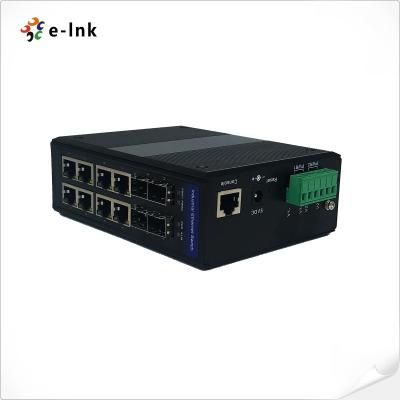 中国 10M/100M/1000M産業PoEスイッチSFP 8港48ボルト 販売のため