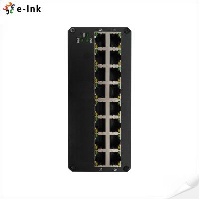 China 24vac 802.3x el 100M Industrial Ethernet Switch 16 Unmanaged RJ45 portuario en venta