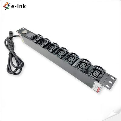 China PDU Power Distribution Unit 1U 8 Port 16A / 2800W Output Metered PDU for sale