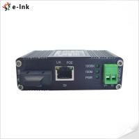 China Fiber Media Converter Mini Industrial Gigabit 1000Mbps 30W PoE Media Converter for sale