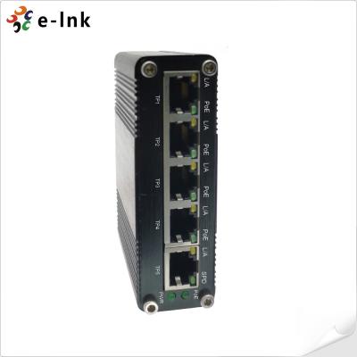 China PoE Schakelaar Industriële 5-haven Gigabit-Macht over Ethernet-Schakelaar met 1-haven Opstraalverbinding Te koop