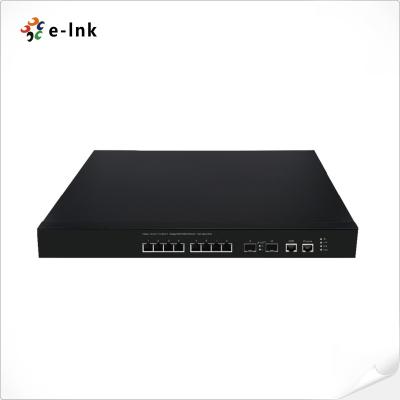 China Managed Ethernet Switch 8-Port 10G Base-T + 2-Port 10G SFP Gigabit Fiber Switch for sale