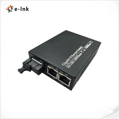 China 10/100M 2U het Rek zet Optische Vezel aan Lan Converter Switch op 14 Groeven Te koop