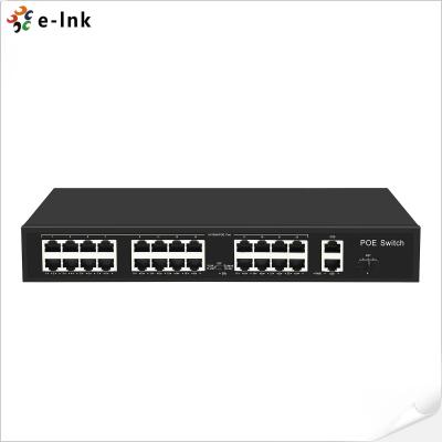 China 24 interruptores portuarios de Ethernet del 10/100M 10g SFP PoE con Uplink del gigabit de 2 x en venta