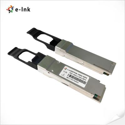 China Conector do transceptor MTP/MPO dos transceptores 100G 100M Multimode QSFP28 da fibra de SFP à venda