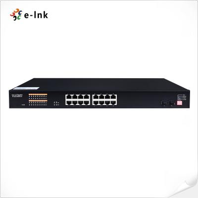 China ODM 16 Havens 10/100/1000M Gigabit LAN Ethernet Switch + 2 x 100/1000M SFP-Havens Te koop