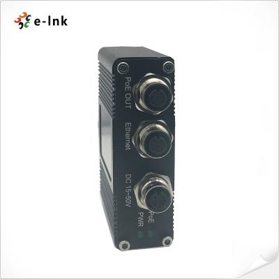 China conector industrial del adaptador 30W M12 del inyector del PoE del gigabit 1-Port en venta