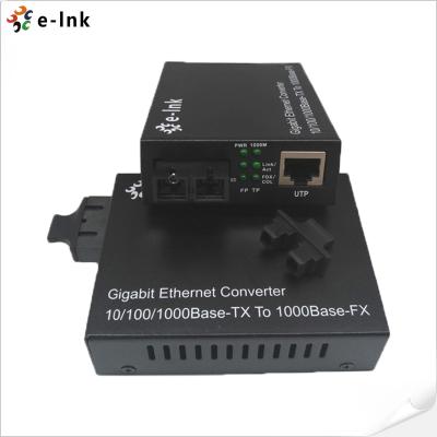 China Media Converter 10 / 100 / 1000M Full-Duplex / Half-Duplex Auto-Sens Te koop