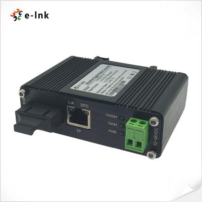 China Industrial 10/100Base-T to 100Base-FX  Media Converter (SC Single Mode Full Half Duplex) for sale