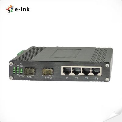 China Ethernet Switch 4-Port 10/100/1000Base-T + 2-Port 1000BASE-X Gigabit Network Switch for sale