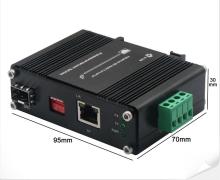 Mini Industrial Media Converter 10G/5G/2.5G/1G/100M Copper To 10GBASE-X SFP+ Fiber