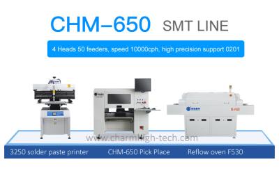 중국 세미 자동차 3250 땜납 페이스트 프린터, CHM-650 선택 플레이스 기계 판매용