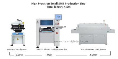 China Semi Auto 3250 Solder Paste Printer , CHM-551 Pick Place Machine, 830 Reflow Oven for sale