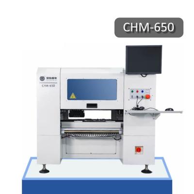 中国 Automatic PCB Rail High Precision 0201 Desktop SMT Pick and Place Machine 4 Heads CHM-650 販売のため